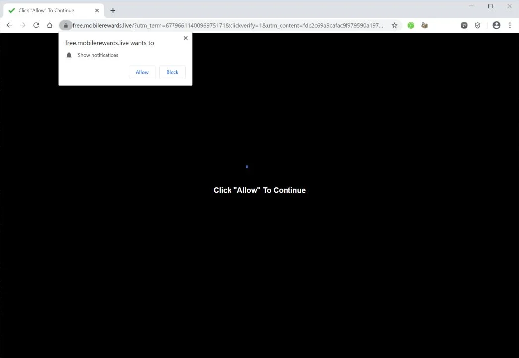 How to remove Free.mobilerewards.live pop-up ads (Virus Removal Guide) 1 Image: Chrome browser is redirected to Free.mobilerewards.live