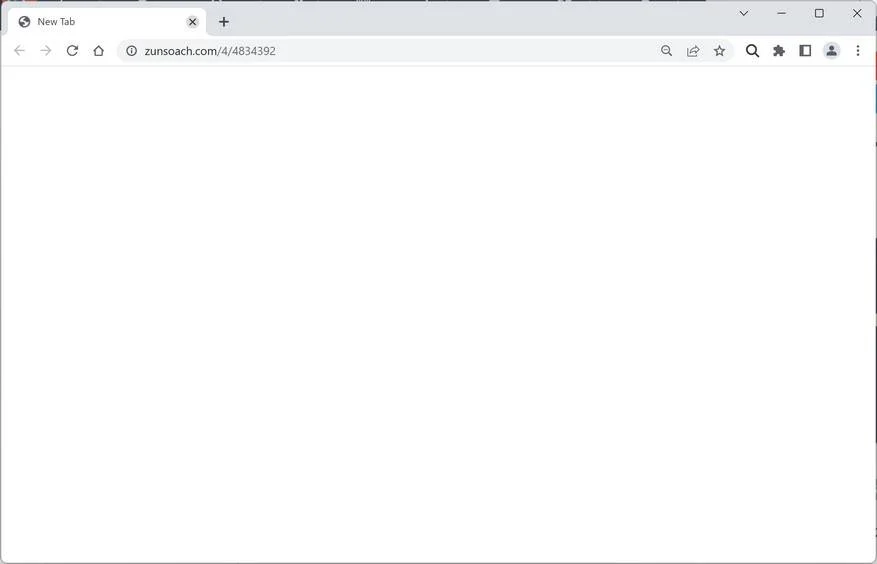 Remove Zunsoach.com Ads (Virus Removal Guide) 1 Image: Chrome browser is redirected to Zunsoach.com