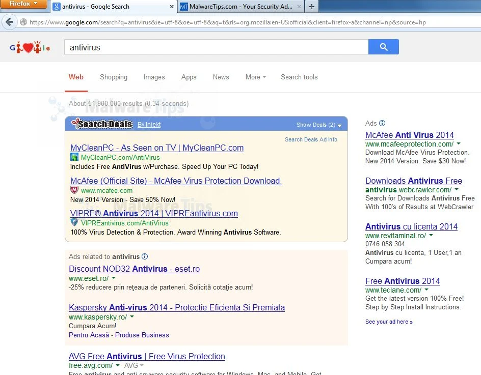 [Image: Search Deals By Injekt virus]