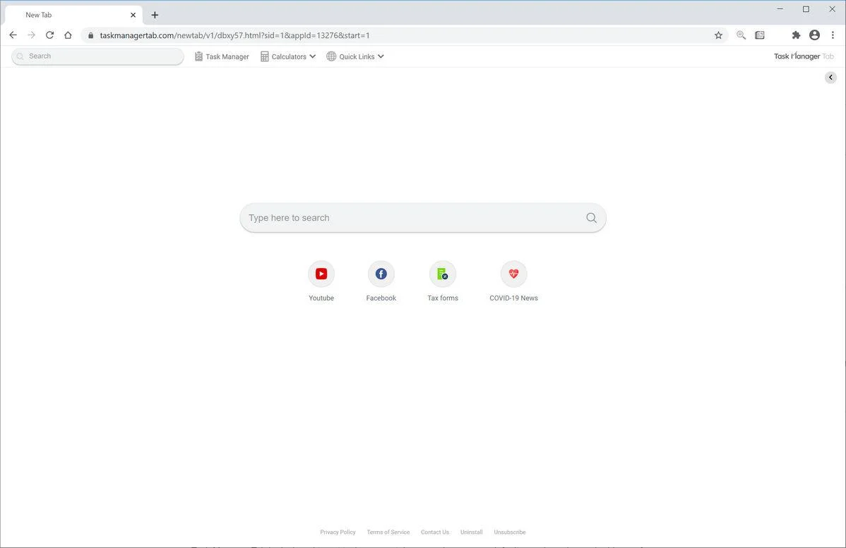 Remove Taskmanagertab.com redirect (Virus Removal Guide) 1 Image: Chrome browser is redirected to Task Manager Tab