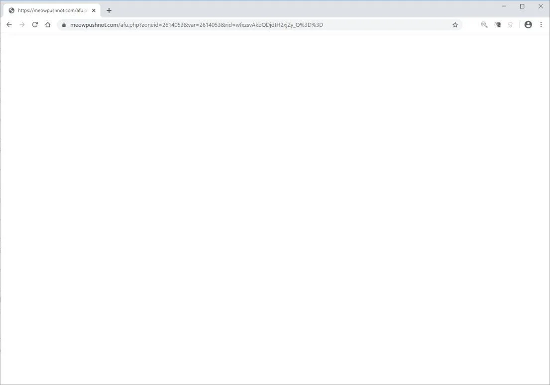 How to remove Meowpushnot.com redirect (Virus Removal Guide) 1 Image: Chrome browser is redirected to Meowpushnot.com