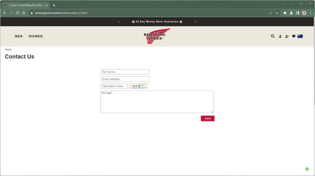 Redwingbootsnzstore.com Scam Store: What You Need To Know 1 redwingbootsnzstore.com scam