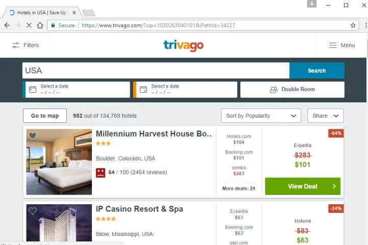 www.trivago.com virus