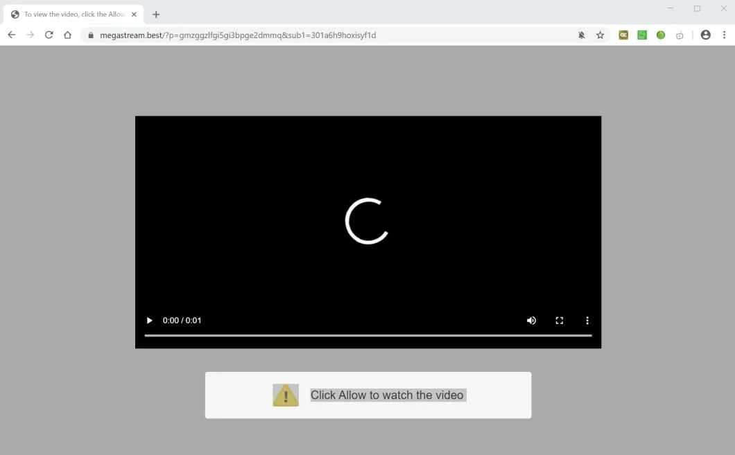 How to remove Megastream.best pop-up ads (Virus Removal Guide) 1 Image: Chrome browser is redirected to Megastream.best