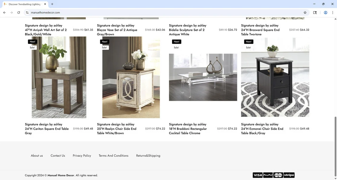 Manuelhomedecor.com scam