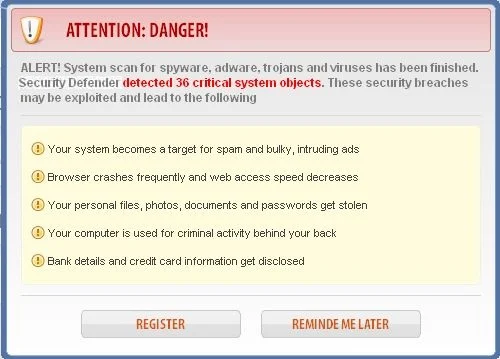 [Image: Security Defender Warning]