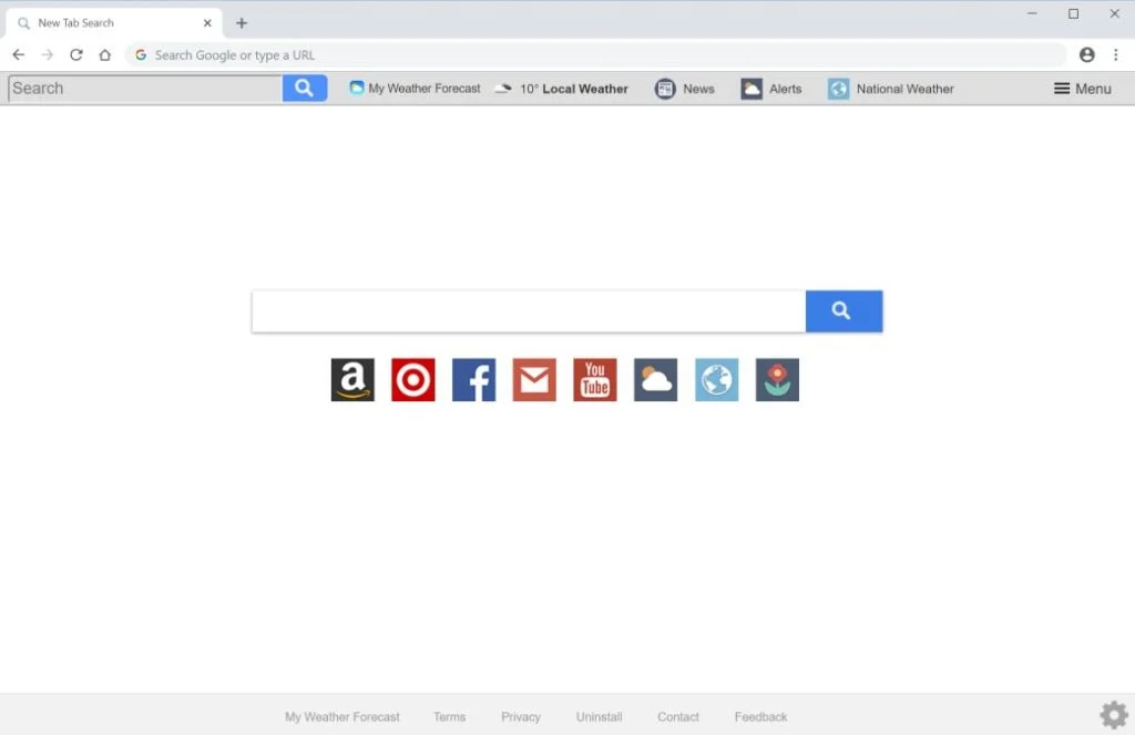 My Weather Forecast New Tab Search Virus