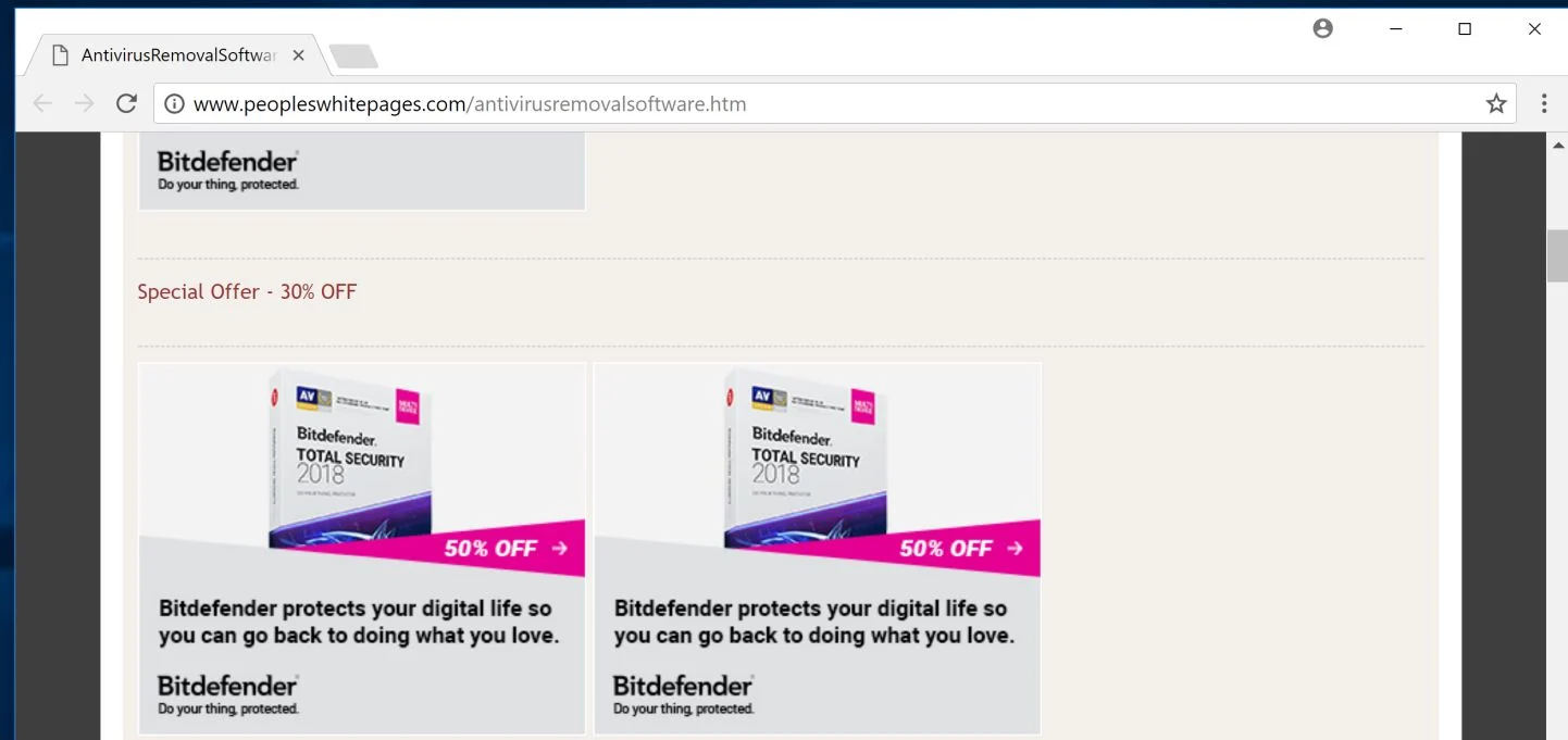 www.peopleswhitepages.com pop-up ads www.peopleswhitepages.com adware