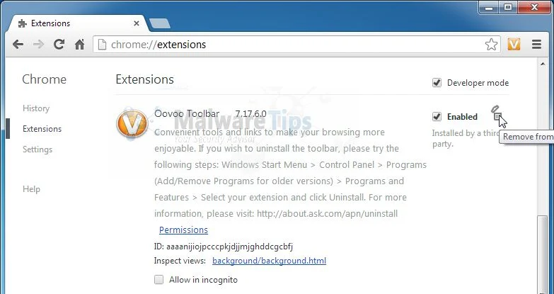 [Image: OoVoo Toolbar Chrome extension]