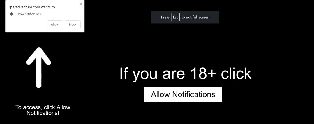 iperadventure.com pop-up ads