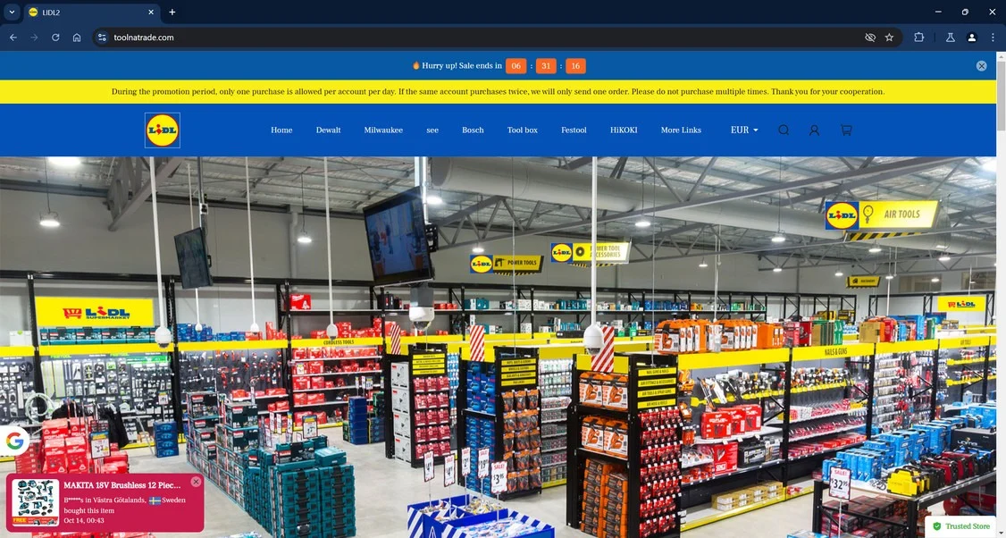 Toolnatrade.com scam