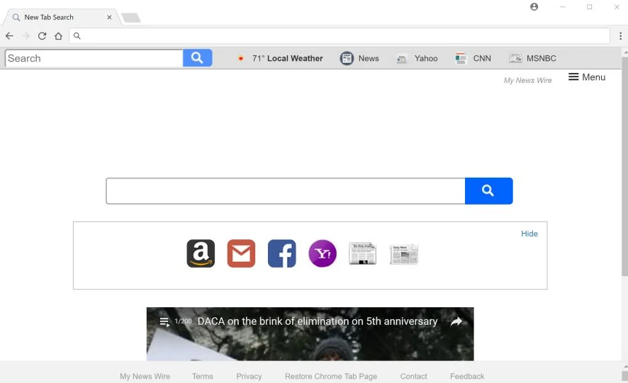 Search.hmynewswire.co redirect virus