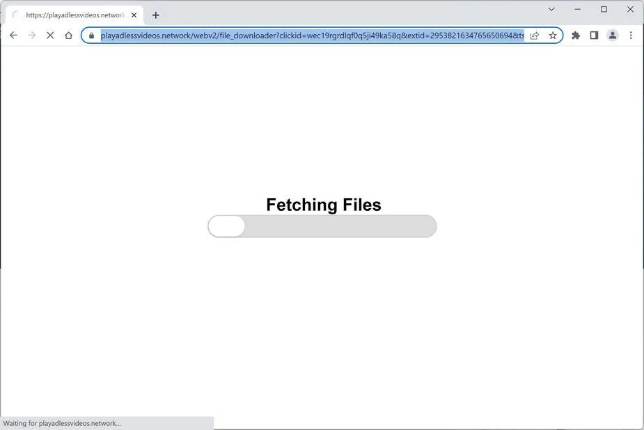 Remove Playadlessvideos.network Ads (Virus Removal Guide) 1 Image: Chrome browser is redirected to Playadlessvideos.network