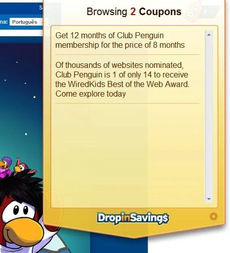 DropinSavings coupons DropinSavings adware