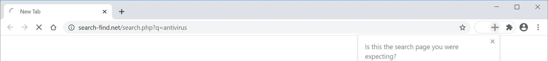  Image: Chrome browser is redirected to Search-find.net