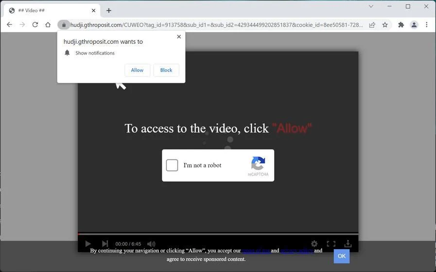 How to Remove Gthroposit.com Pop-up Ads (Virus Removal Guide) 1 Image: Gthroposit.com browser redirect
