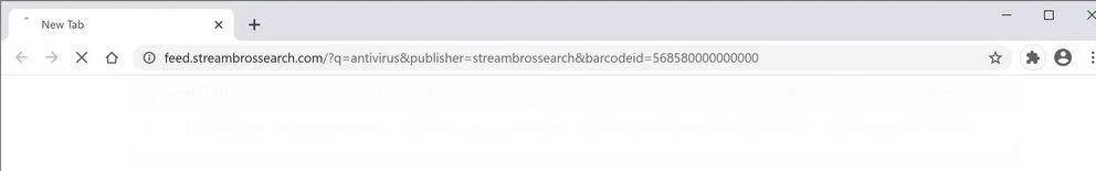 Image: Chrome browser is redirected to StreamBrosSearch Search