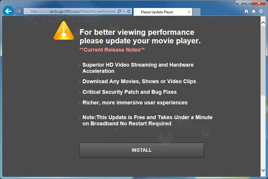 [Image: Lp.prizerally.com pop-up virus]