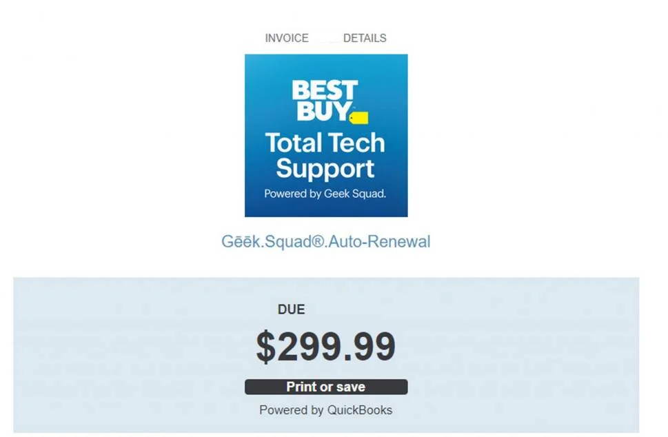 Geek Squad Email Scam 1