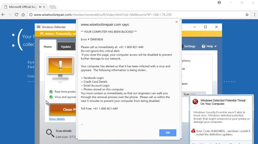 Wisetoolsrepair.com Virus