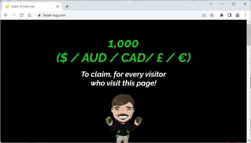 Beast-Tug.com Pop-up Ads