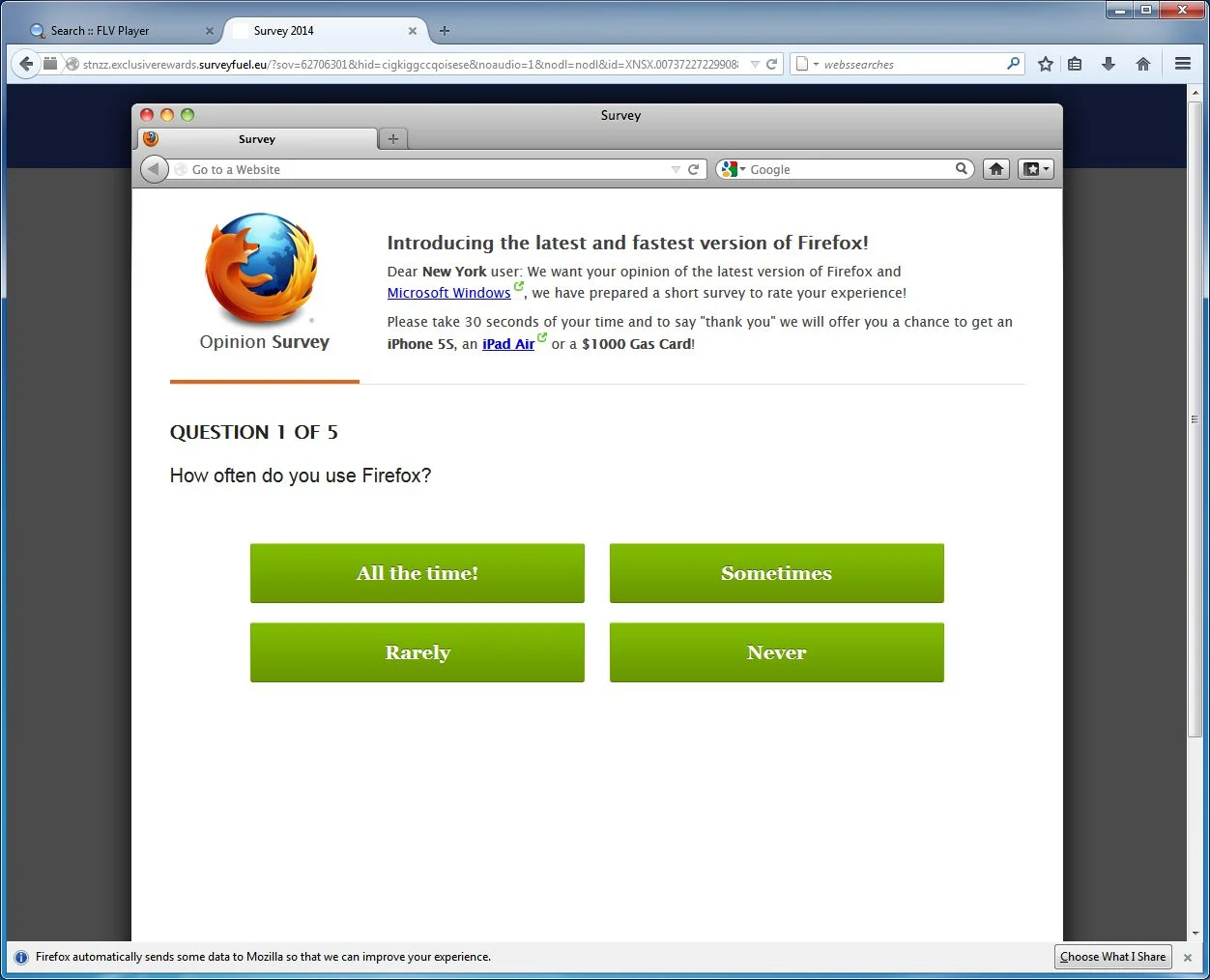 [Image: Surveyfuel.eu popup ads]