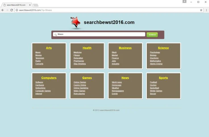 Searchbewst2016.com browser hijacker