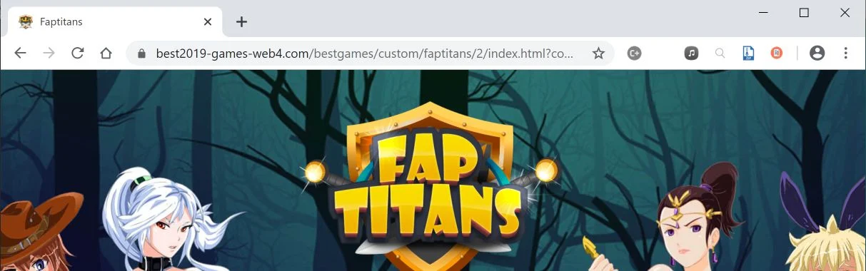 Image: Chrome browser is redirected to best2019-games-web4.com