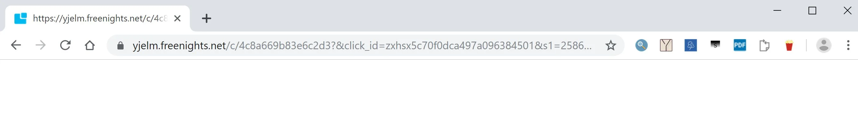 How to remove Yjelm.freenights.net redirect (Virus Removal Guide) 1 Image: Chrome browser is redirected to Yjelm.freenights.net