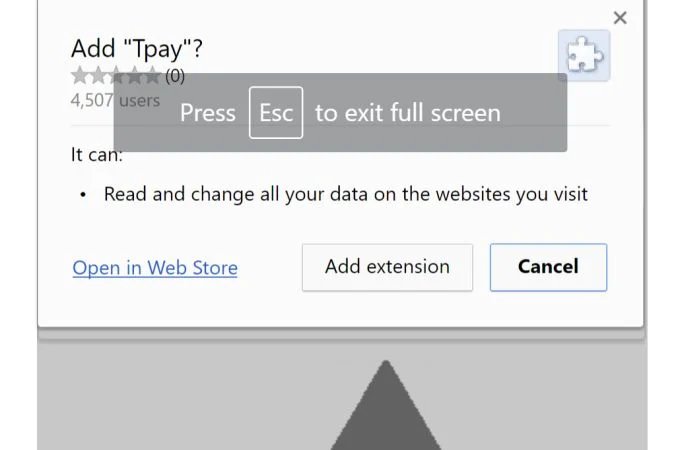 TPay Chrome Extension Scam TPay Chrome Extension Scam Virus