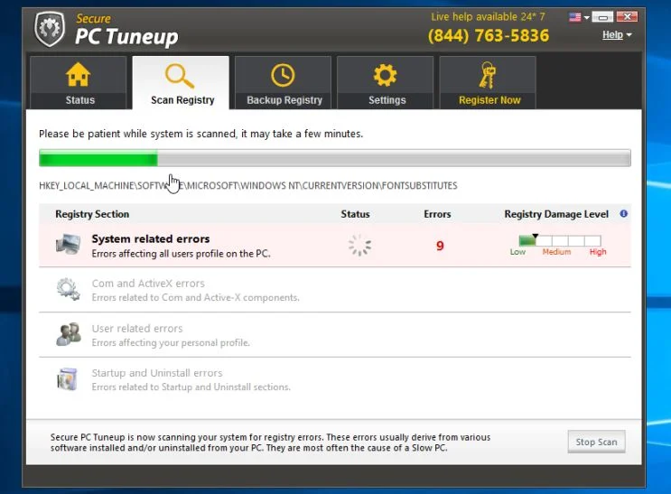 Secure PC Tuneup adware