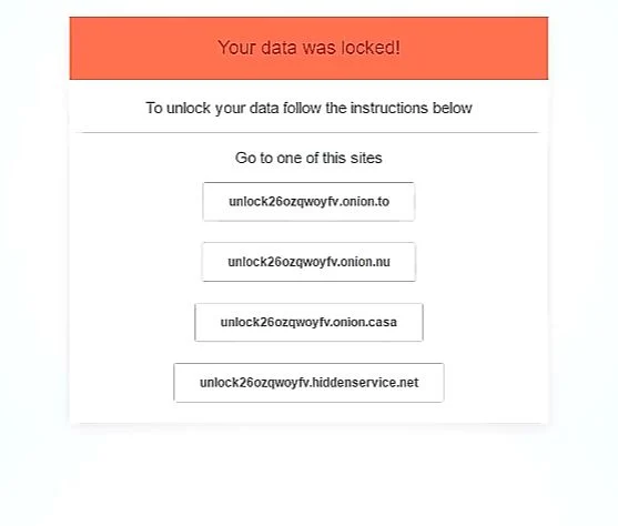 Your data was locked! Unlocker26 Ransomware virus