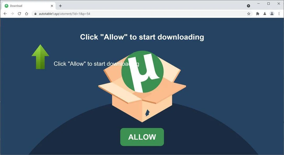 Remove Autotable1.xyz pop-up ads (Virus Removal Guide) 1 Image: Chrome browser is redirected to Autotable1.xyz