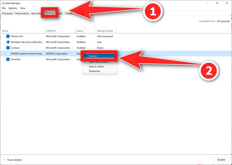 Cdrom.sys BSoD: What It Is & How To Fix It? 14 Disable Startup programs