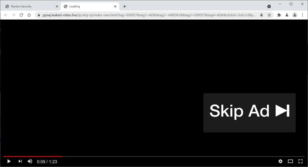 Remove Leaked-video.live pop-up ads (Virus Removal Guide) 1 Image: Chrome browser is redirected to Leaked-video.live