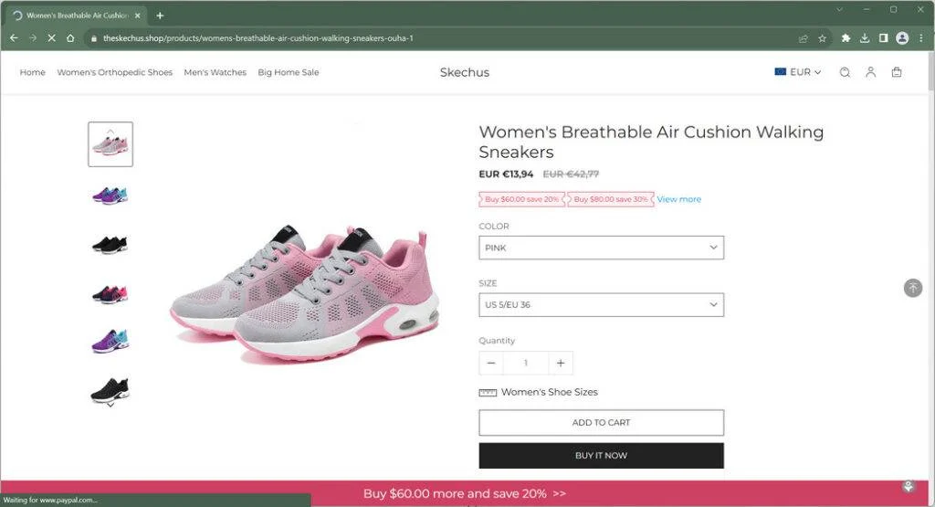 Theskechus.shop Scam Warning - Read Before You Shop 1 theskechus.shop china trendmicro