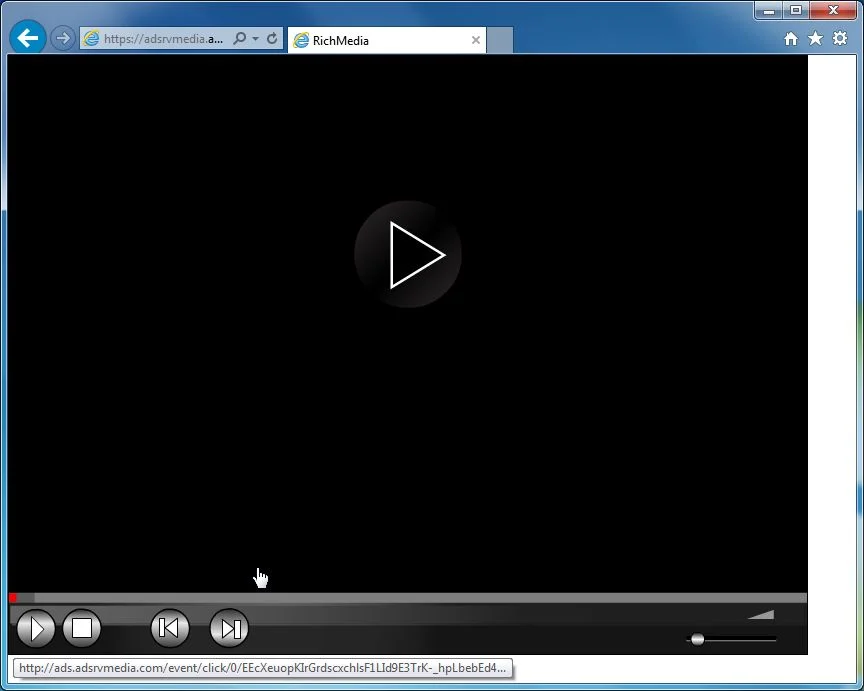 Picture of Adsrvmedia.adk2.net pop-up virus