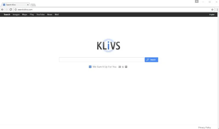Search.klivs.com homepage