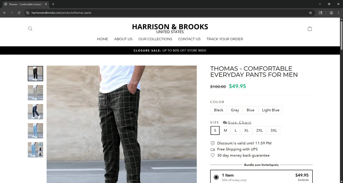 Harrisonandbrooks.com scam