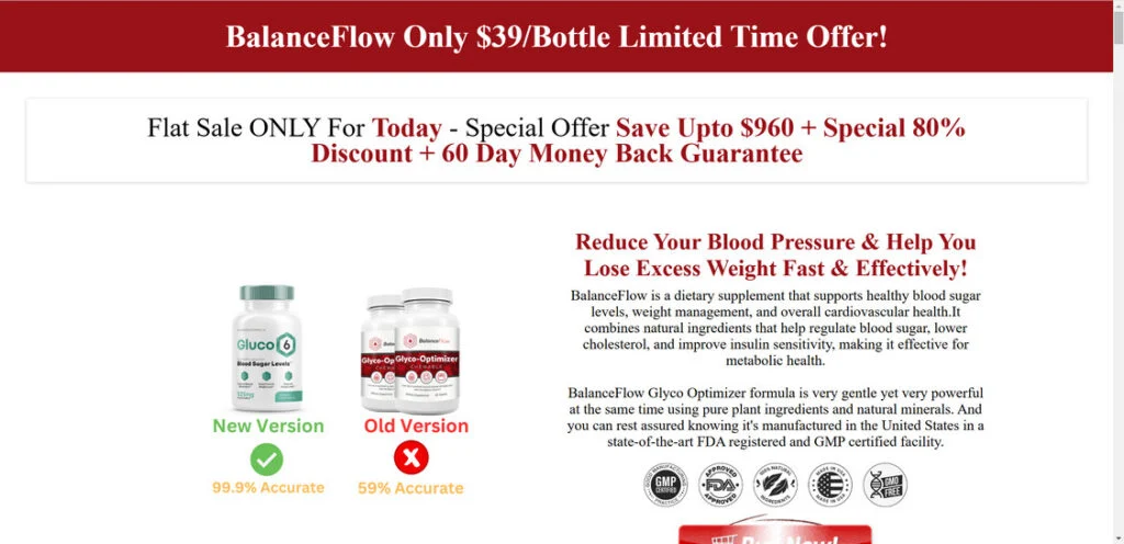 BalanceFlow Glyco Optimizer - Scam or Legit? Read This Before Buying 1 B