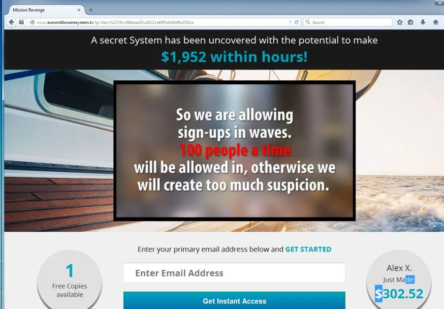 euromillionairesystem.tv virus
