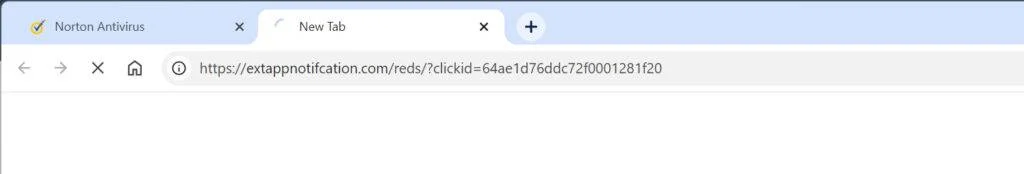extappnotifcation.com redirect