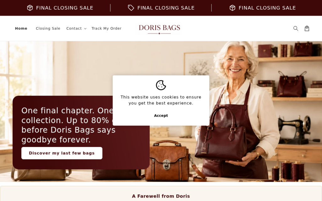 Dorisbags.com EXPOSED - Real or Fake Store? Investigation 1 Dorisbags.com scam