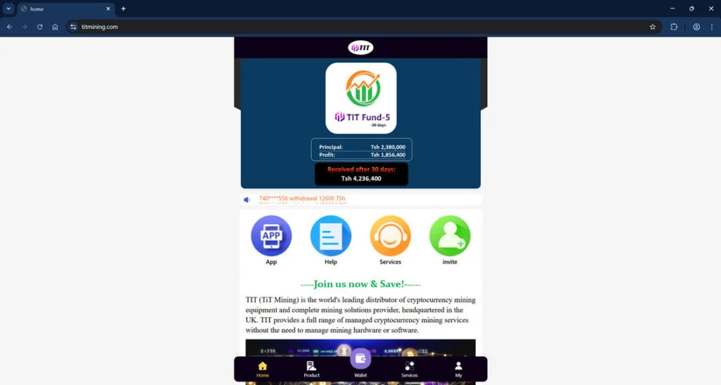 Titmining.com Crypto Scam - Read Our Findings Here 1 Titmining.com scam