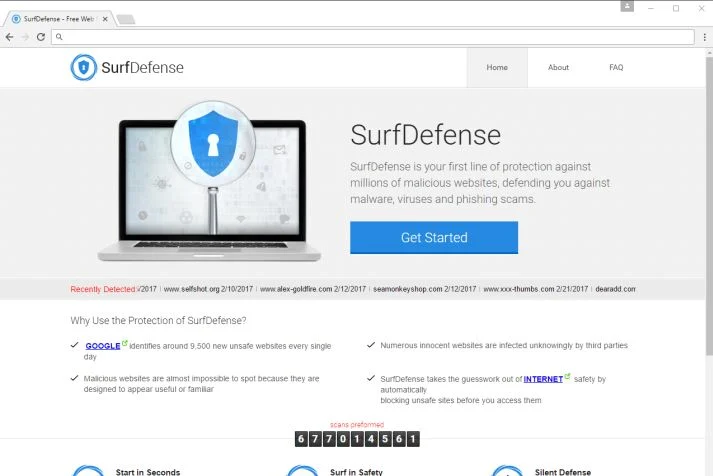 SurfDefense adware virus