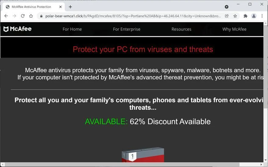 Remove Polar-bear-wmca1.click pop-up ads (Virus Removal Guide) 1 Image: Polar-bear-wmca1.click scam