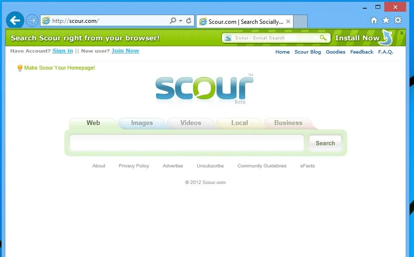 Scour.com virus
