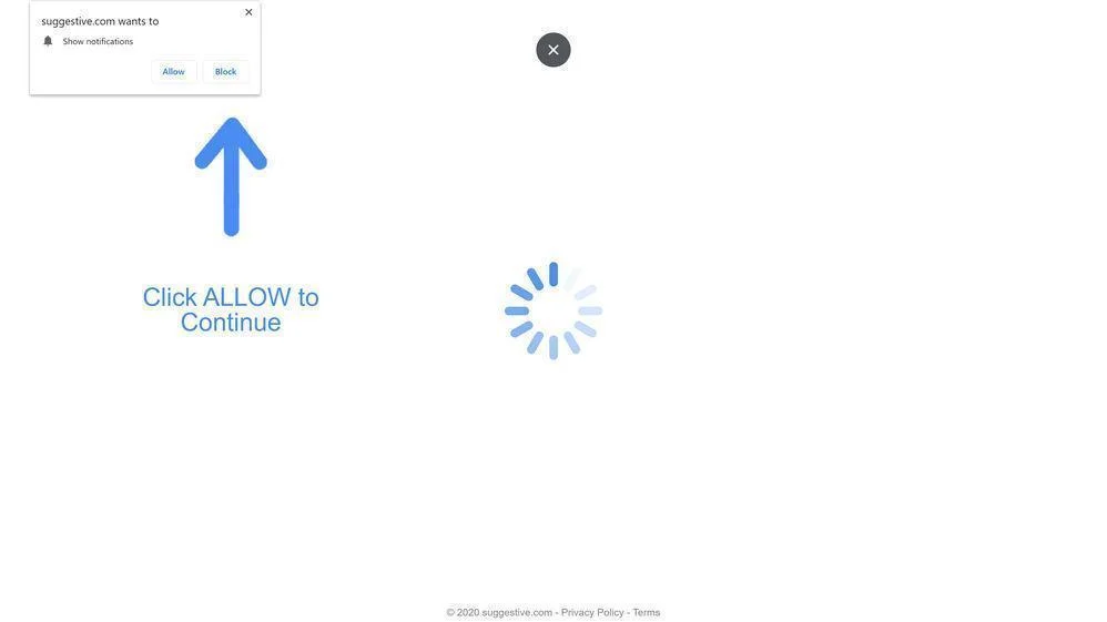 Remove Suggestive.com pop-up ads (Virus Removal Guide) 1 Image: Chrome browser is redirected to Suggestive.com