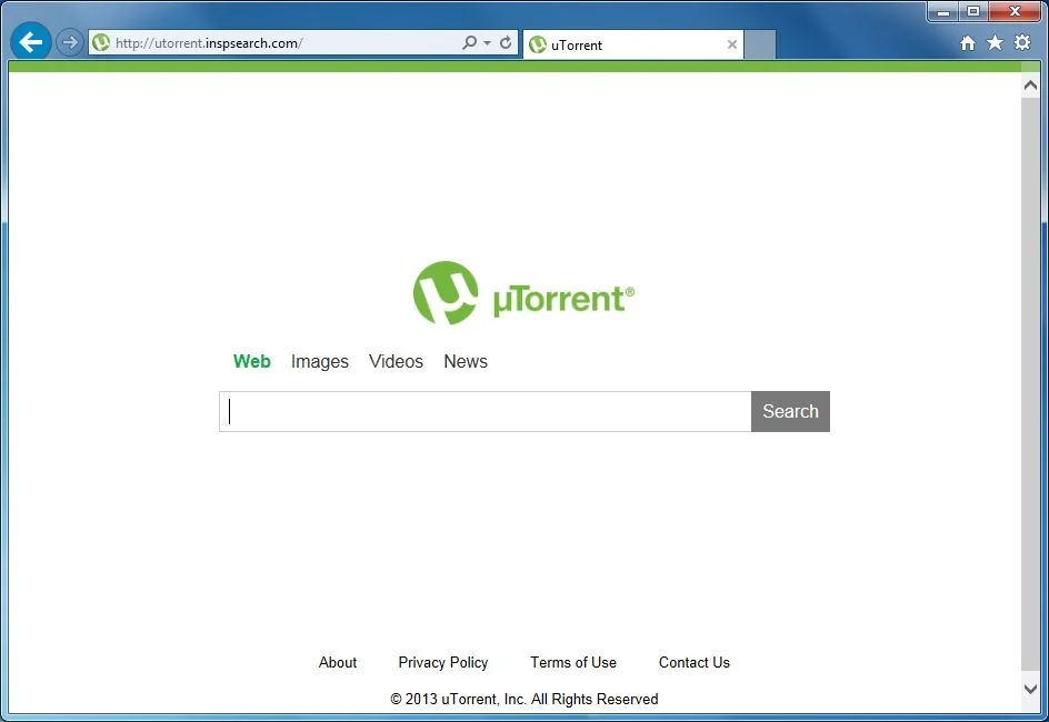 [Image: Utorrent.inspsearch.com virus]