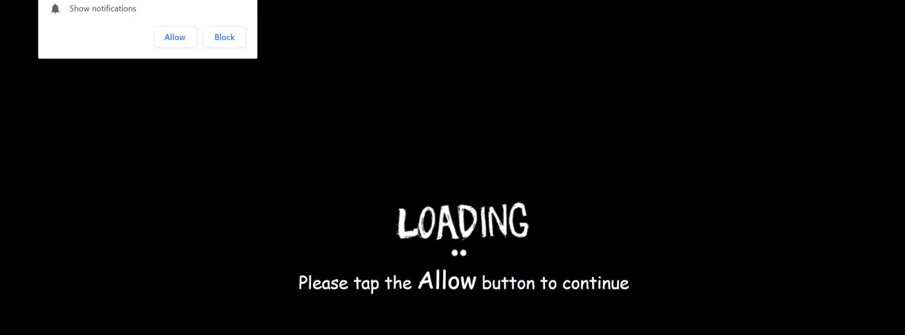 Image: Chrome browser is redirected to Pushnice.com